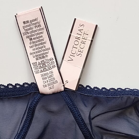 Victoria's Secret Dream Angels High Waist Thong / Panties Navy Blue Size XS  NWT - Picture 7 of 7